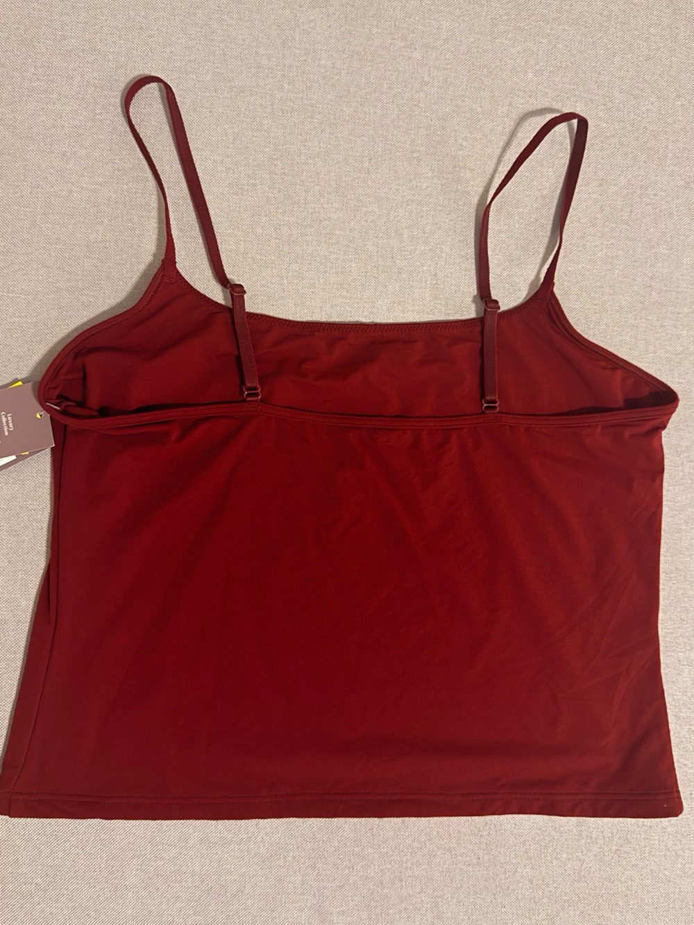 NWT Auden Berry Red Fashion Top - Size XL - Solid Stretch Blouse Basic Essential - Picture 3 of 4